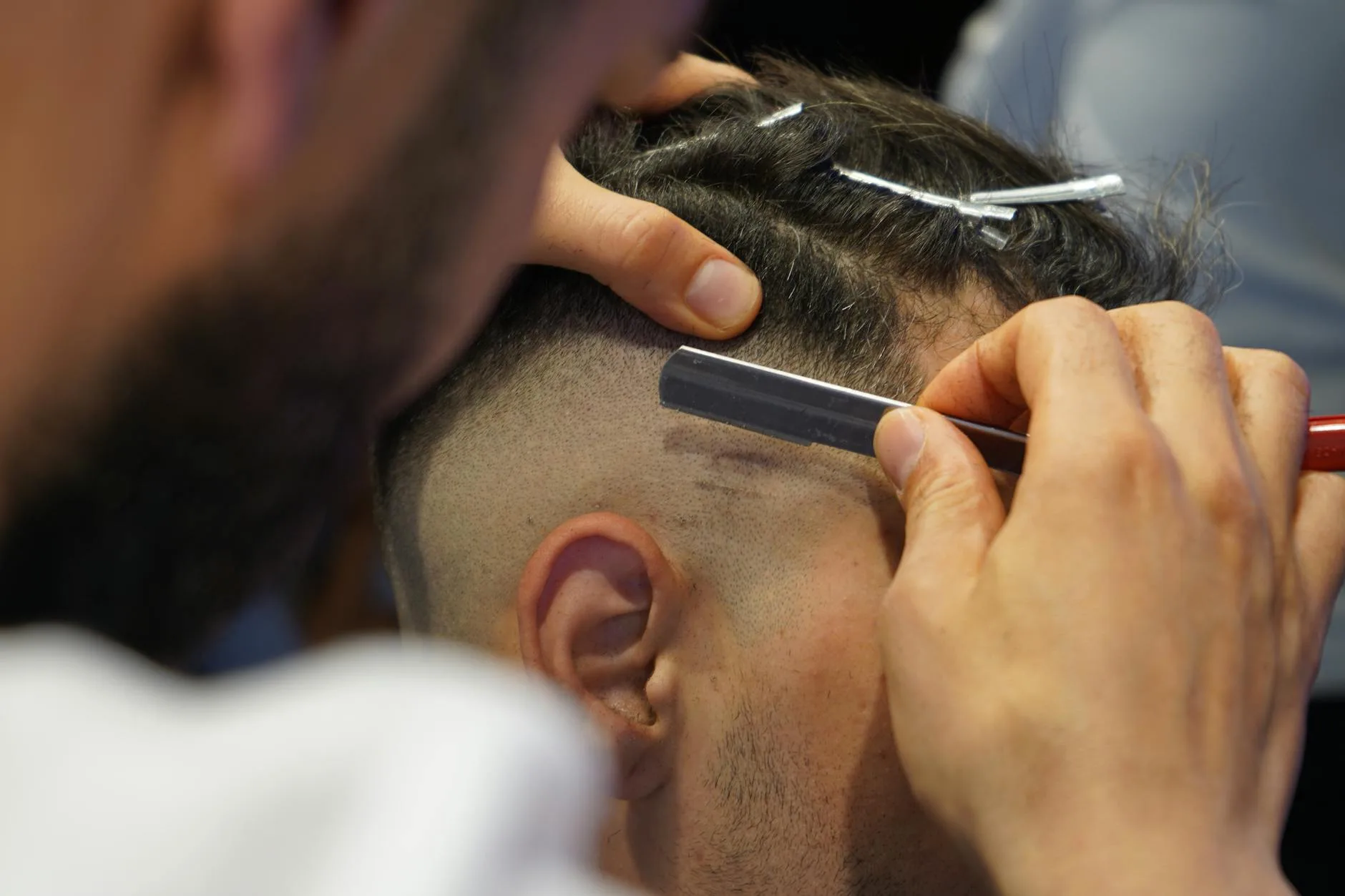 shaving and equipment at the barbershop