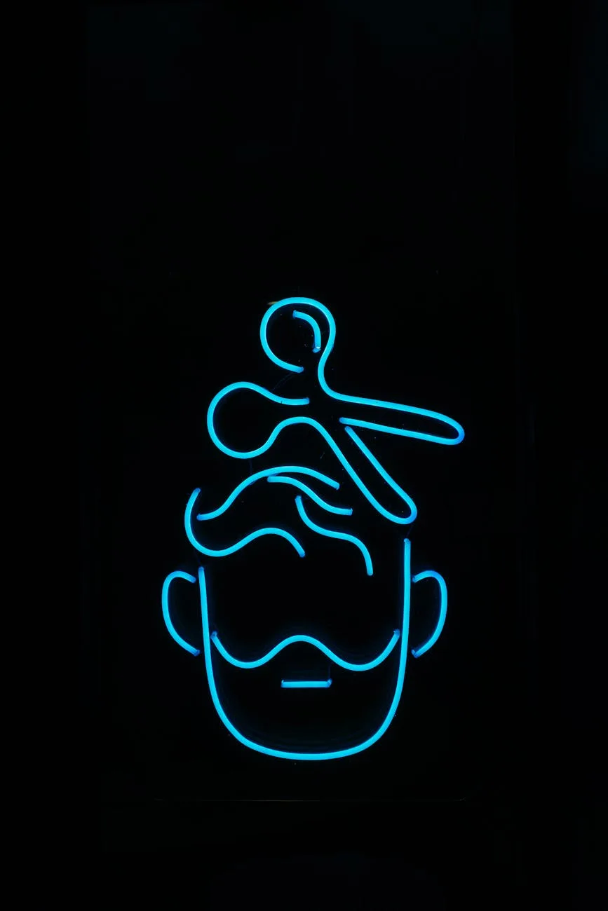 blue neon light