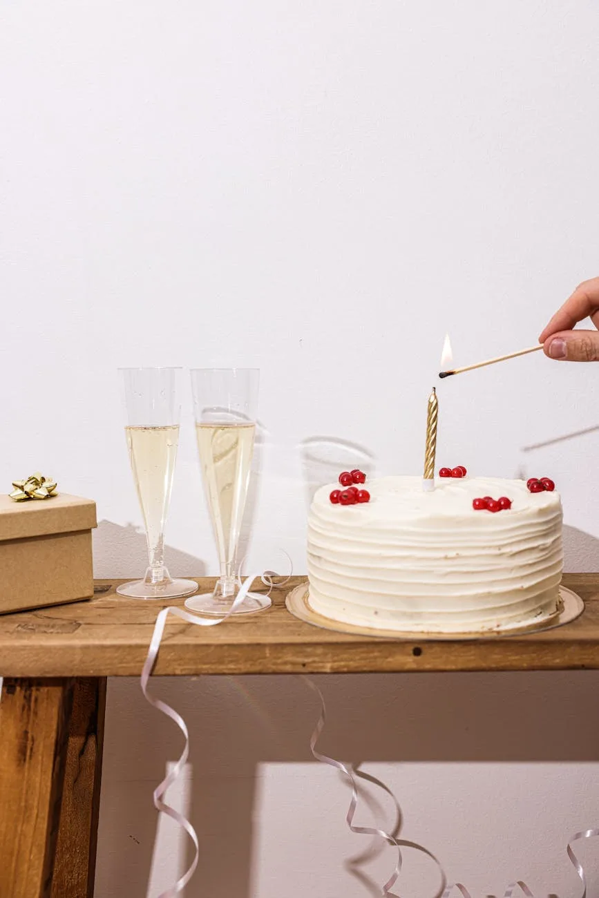 cake on a table